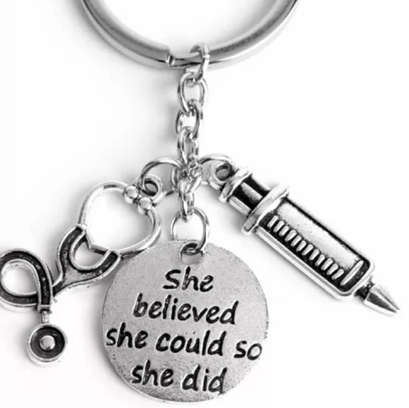 Accessories - Key chain Handbag Medical Doctor Nurse New Silver